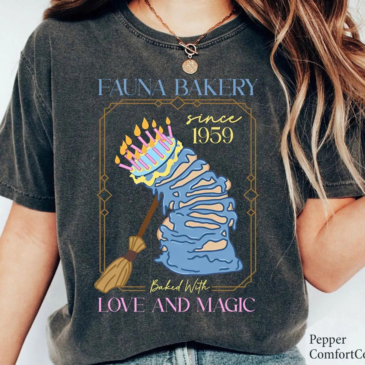 Fauna Bakery 1959 Baked With Love And Magic Sleeping Beauty Shirt 1 1