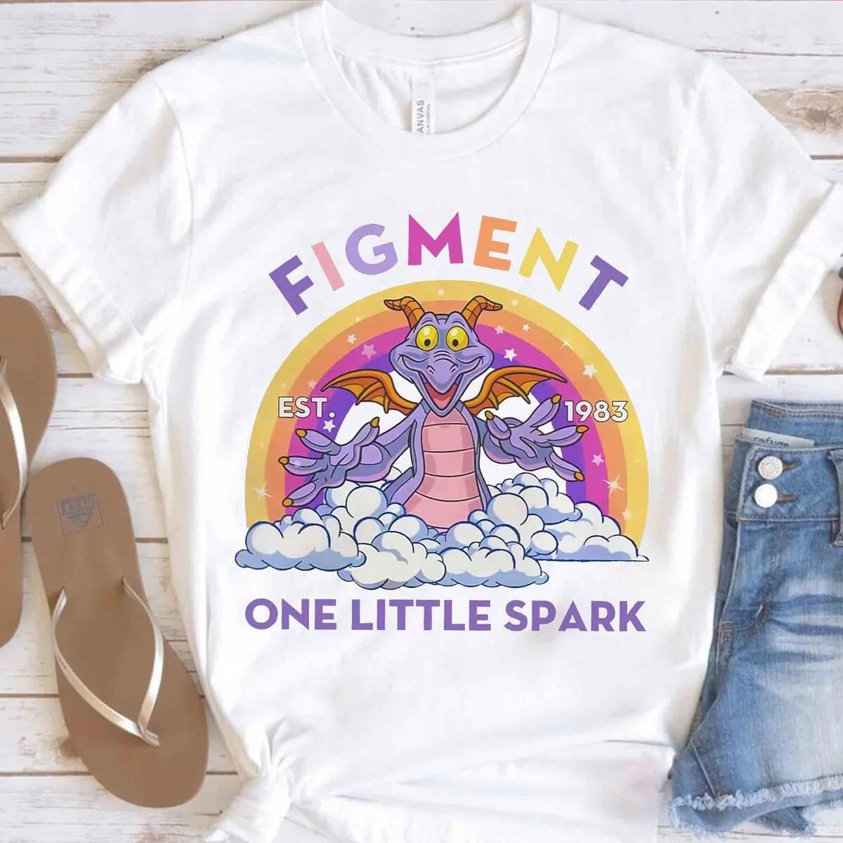 Figment One Little Spark Disney Epcot Snack Drinking Around The World Shirt 2