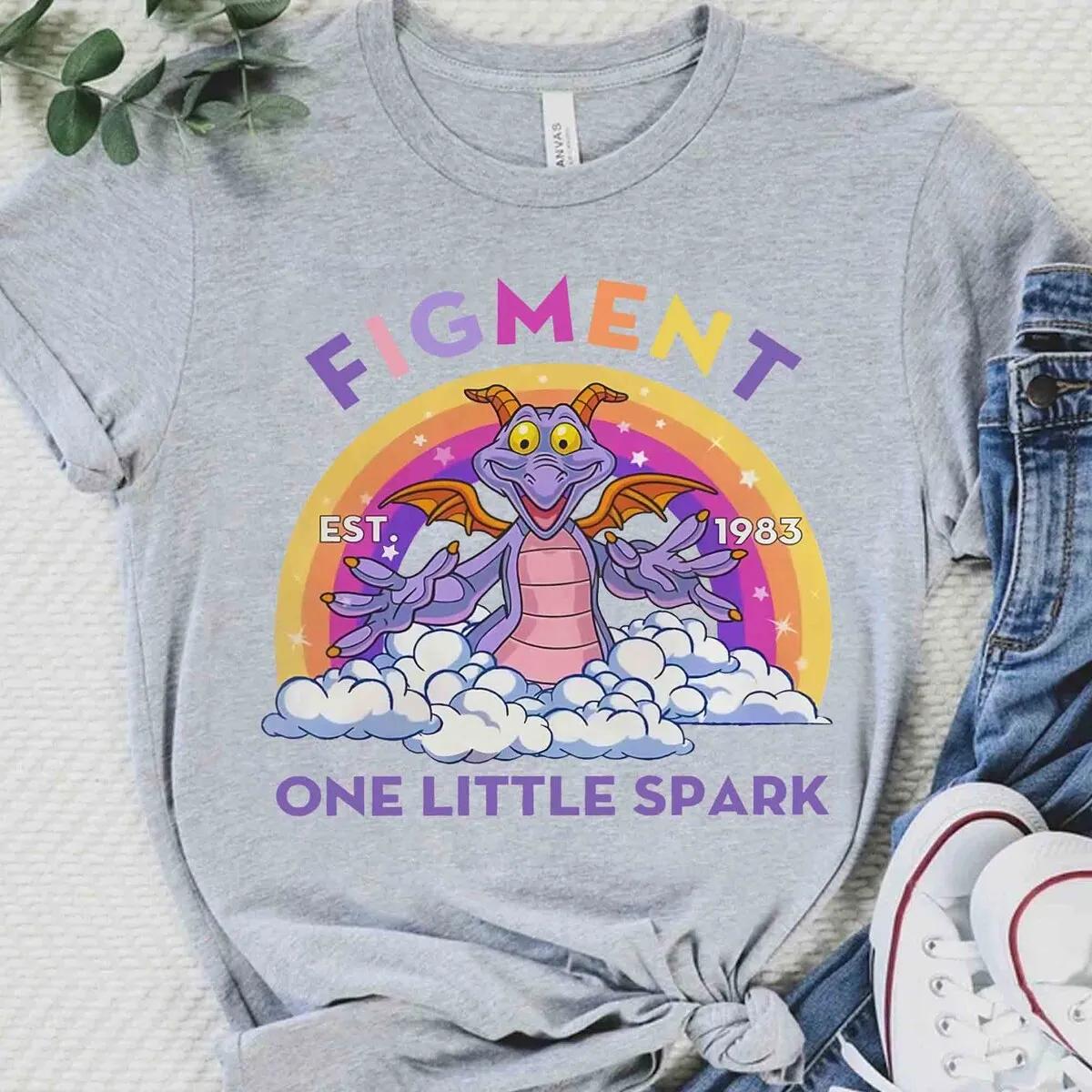 Figment One Little Spark Disney Epcot Snack Drinking Around The World Shirt 3