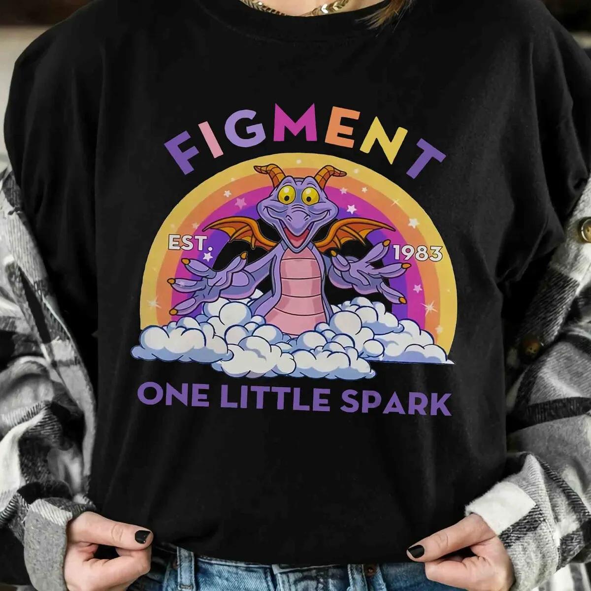 Figment One Little Spark Disney Epcot Snack Drinking Around The World Shirt 4