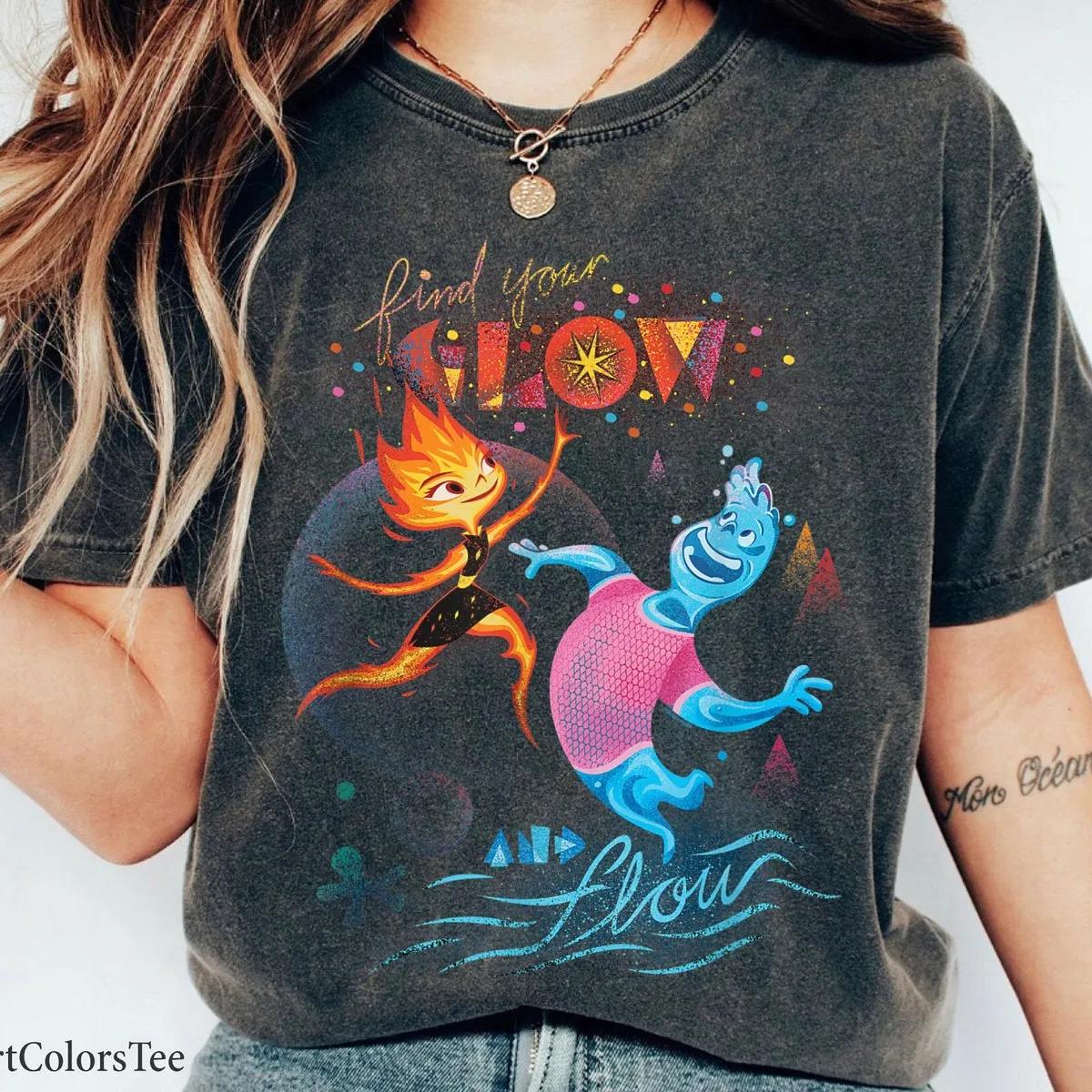 Find Your Glow and Flow Disney Shirt Elemental 2024 Tee 1 1