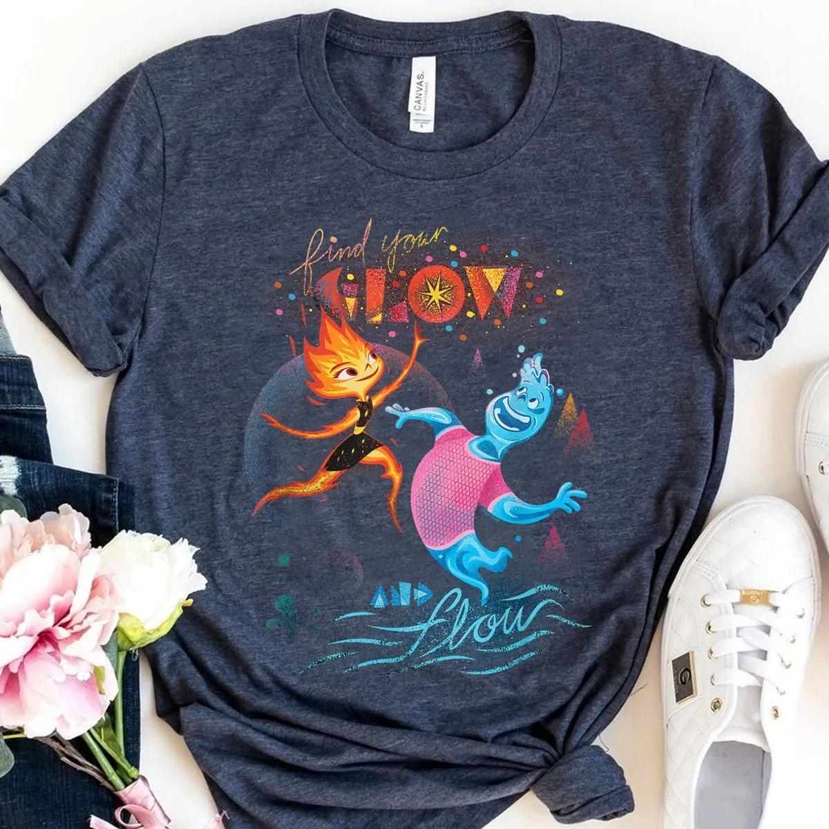 Find Your Glow and Flow Disney Shirt Elemental 2024 Tee 2 1