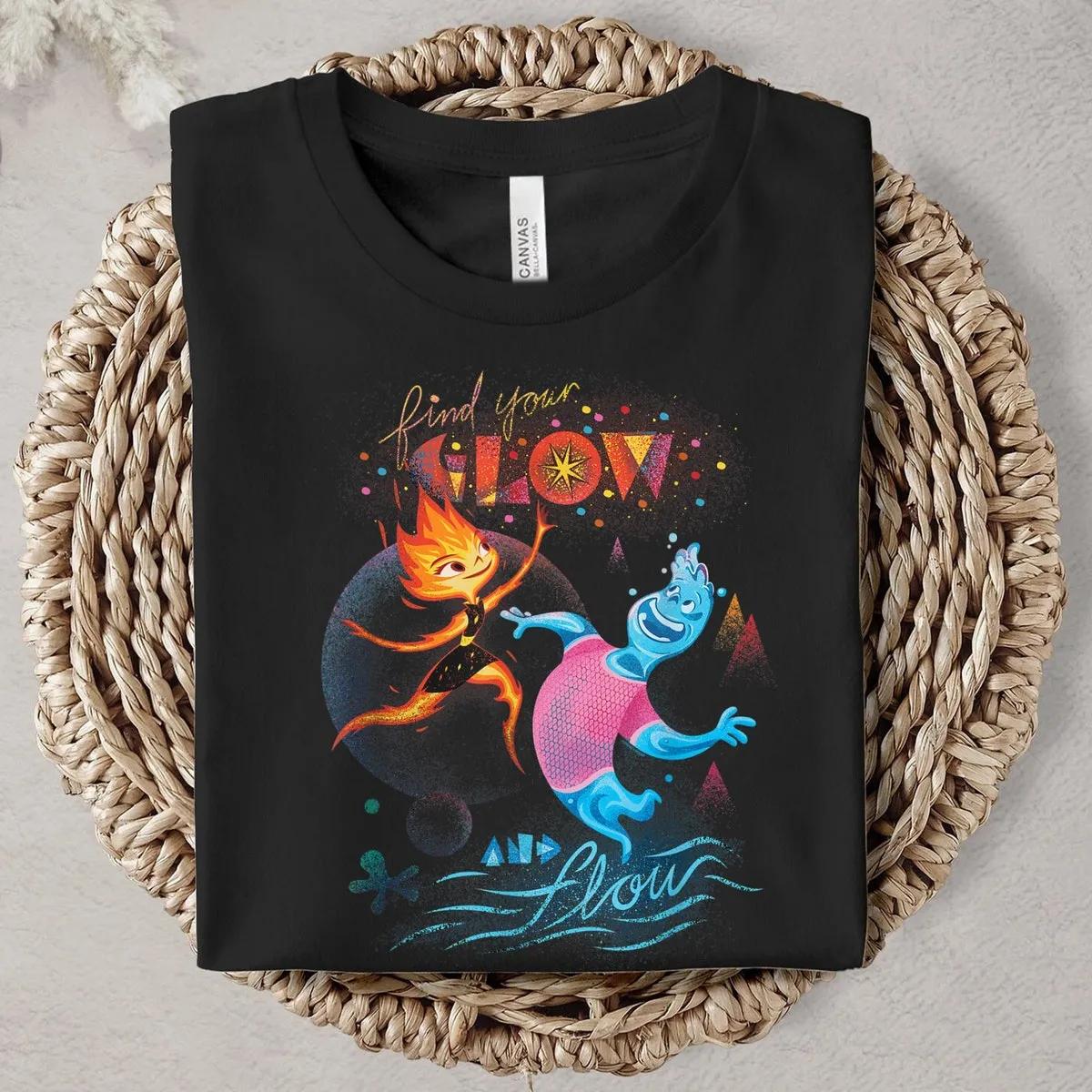 Find Your Glow and Flow Disney Shirt Elemental 2024 Tee 4 1