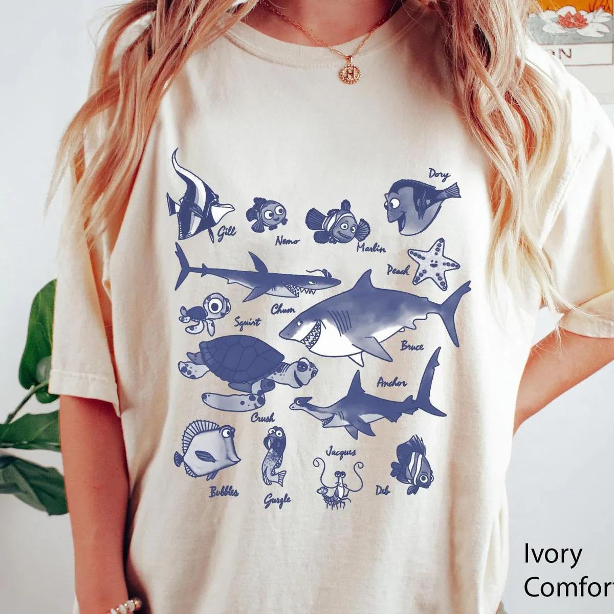 Finding Nemo Textbook Sketches Shirt 2