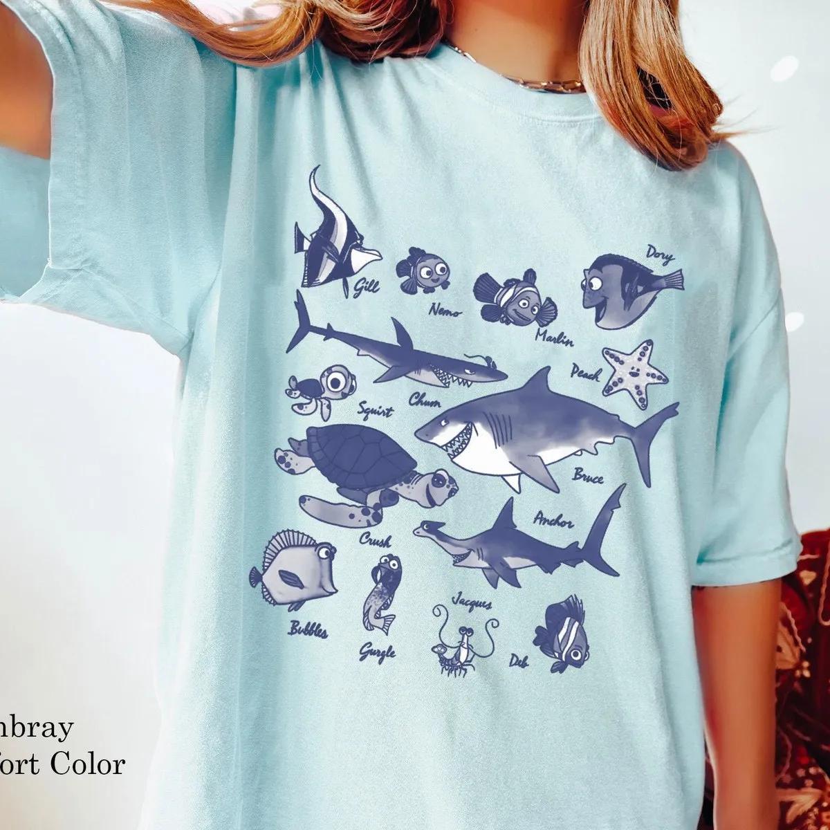 Finding Nemo Textbook Sketches Shirt 6