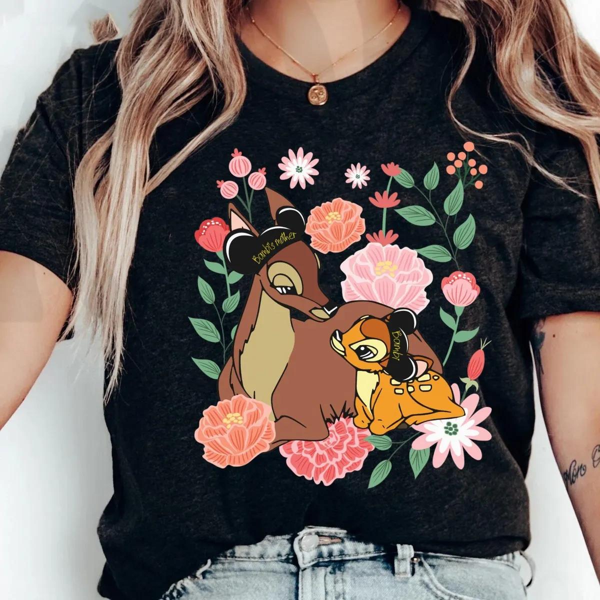 Floral Bambi And Mother Best Mom Ever Shirt 1