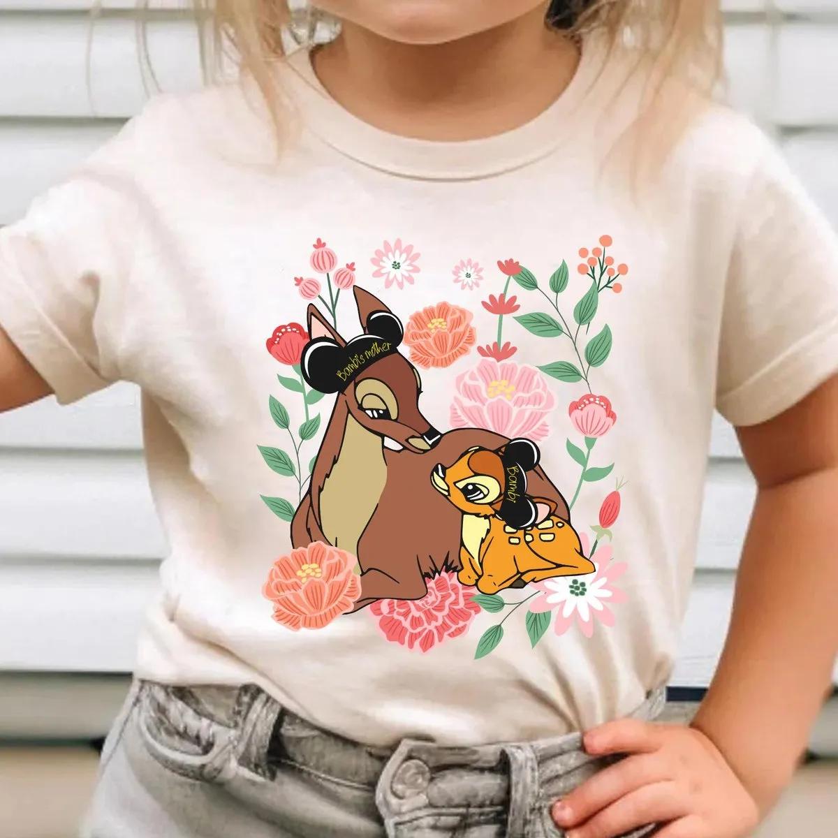 Floral Bambi And Mother Best Mom Ever Shirt 2