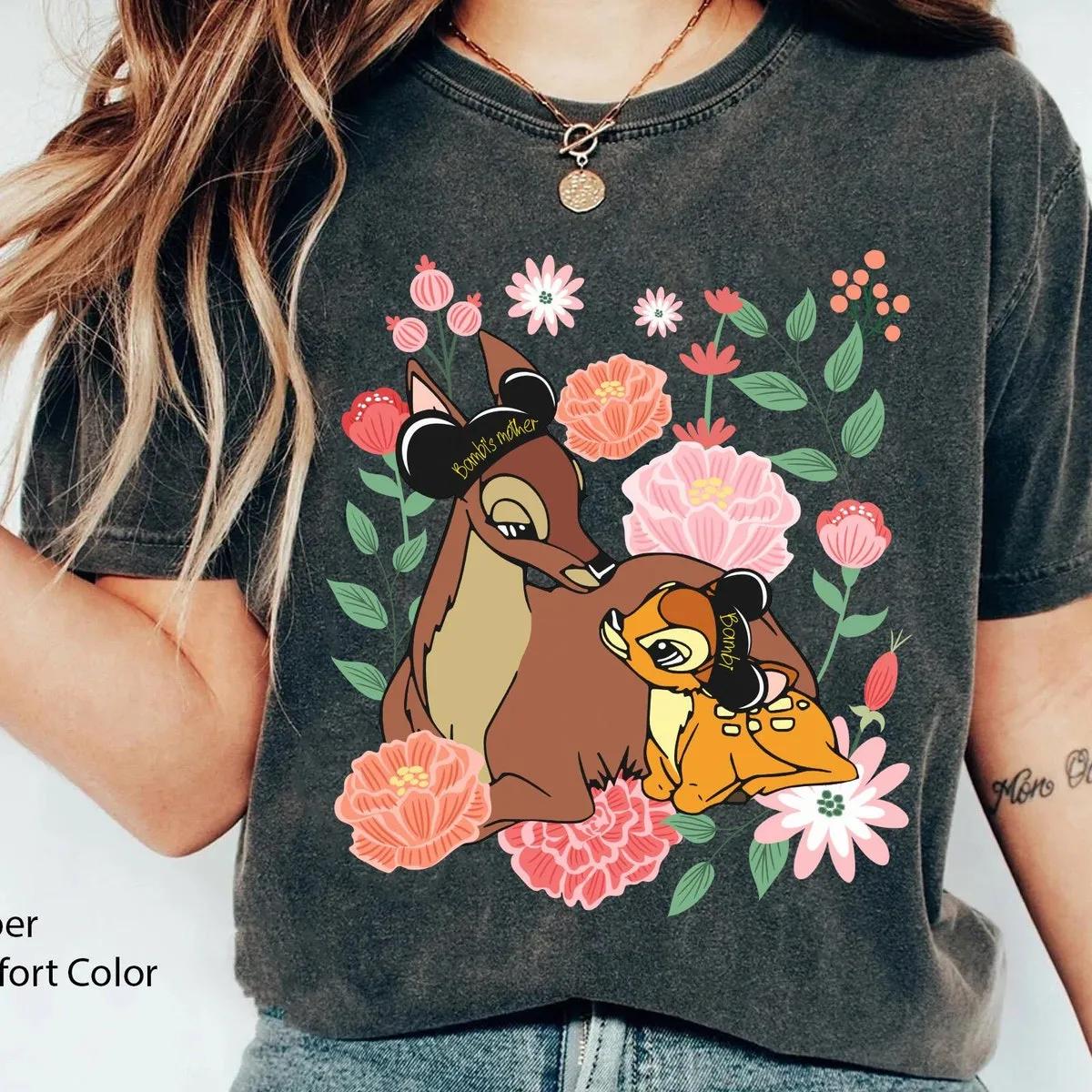 Floral Bambi And Mother Best Mom Ever Shirt 3