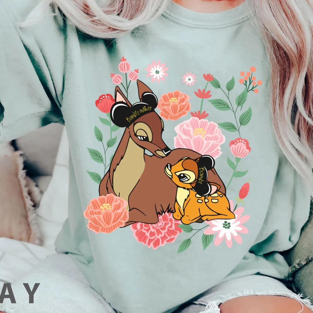 Floral Bambi And Mother Best Mom Ever Shirt 4