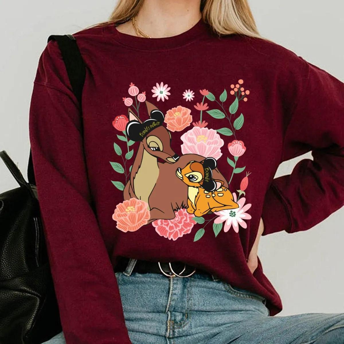 Floral Bambi And Mother Best Mom Ever Shirt 5