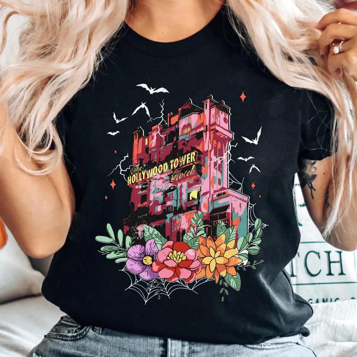 Floral Flower Hollywood Tower Hotel Shirt 1