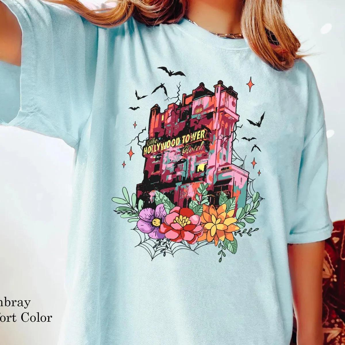 Floral Flower Hollywood Tower Hotel Shirt 5