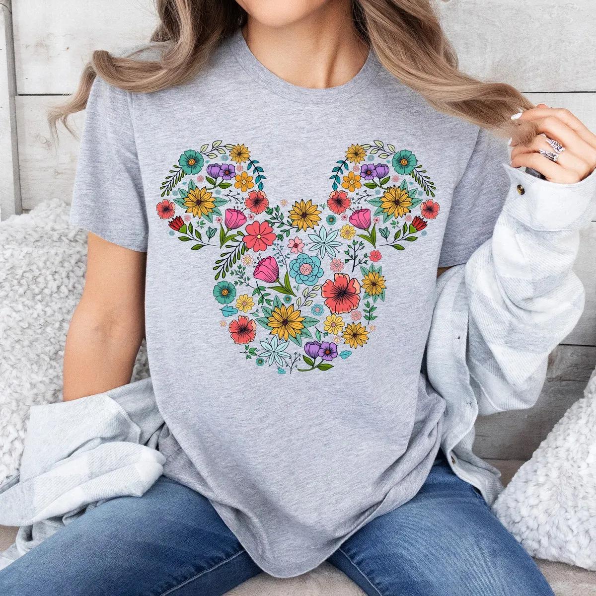 Flower Mickey Shirt Disney Garden Festival Tee 2 1