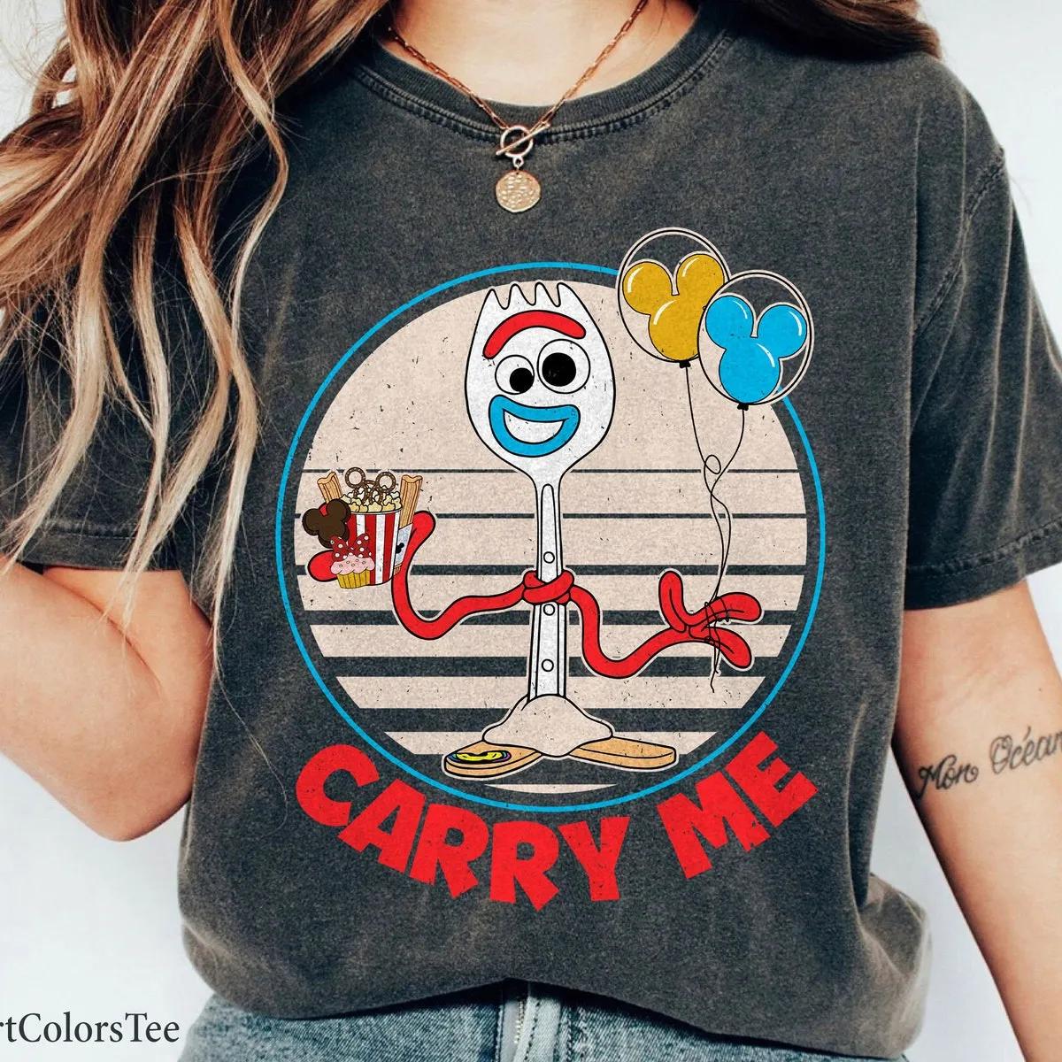 Forky Carry Me Vintage Retro Toy Story Shirt 1