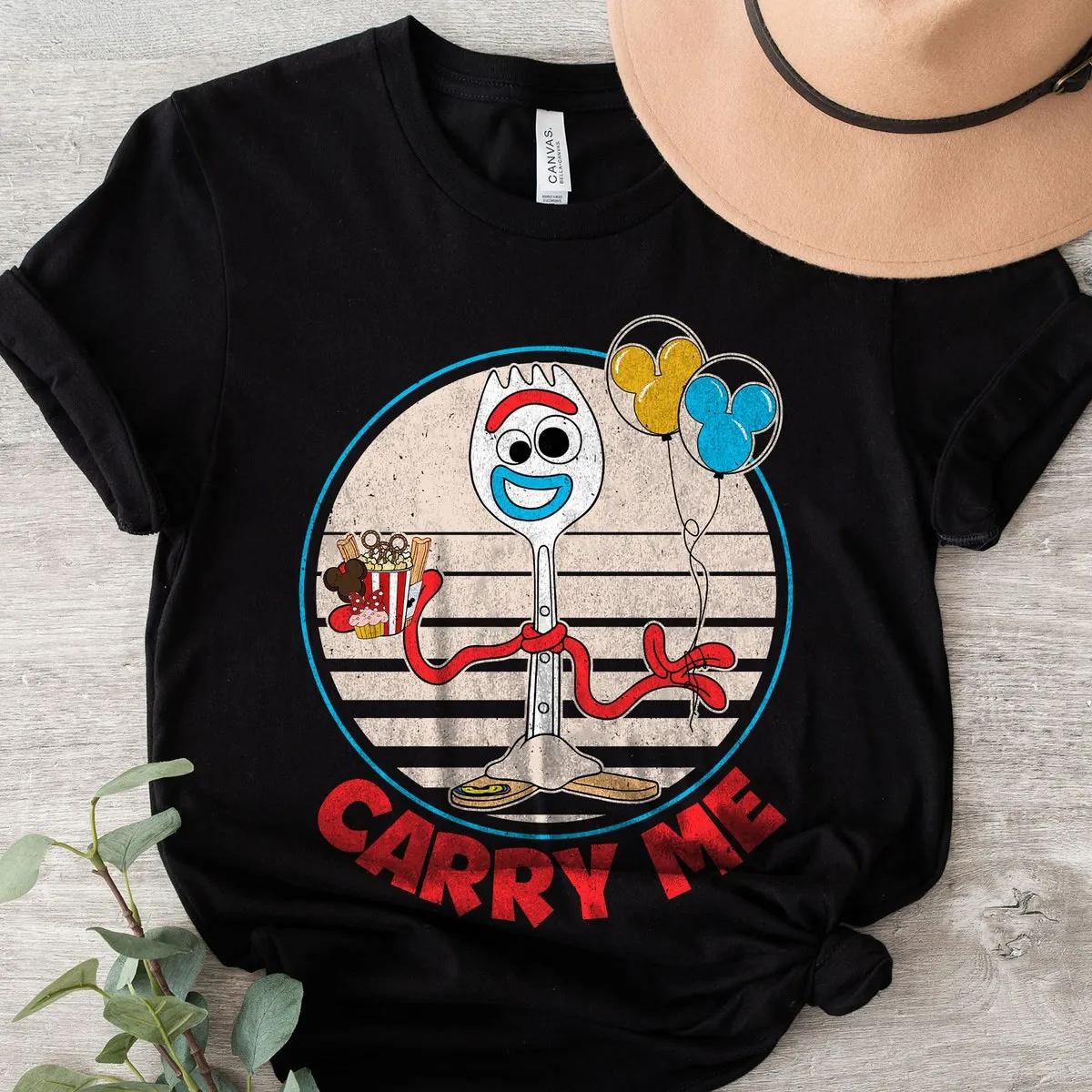 Forky Carry Me Vintage Retro Toy Story Shirt 3