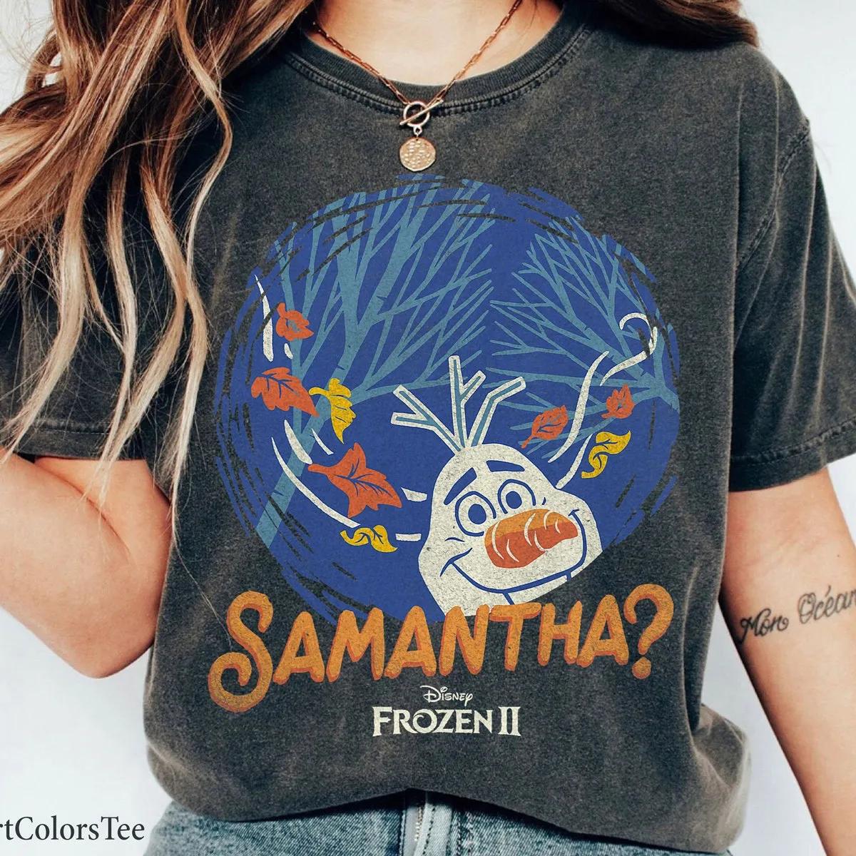 Frozen 2 Olaf Samantha Circle Portrait Shirt 2