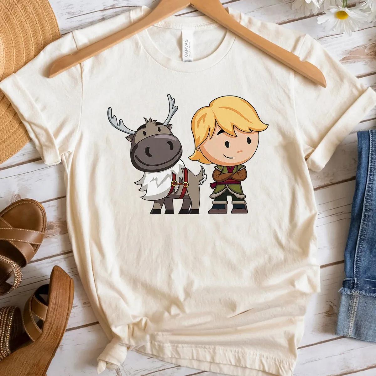 Frozen 2 Sven and Kristoff Chibi Art Shirt 1