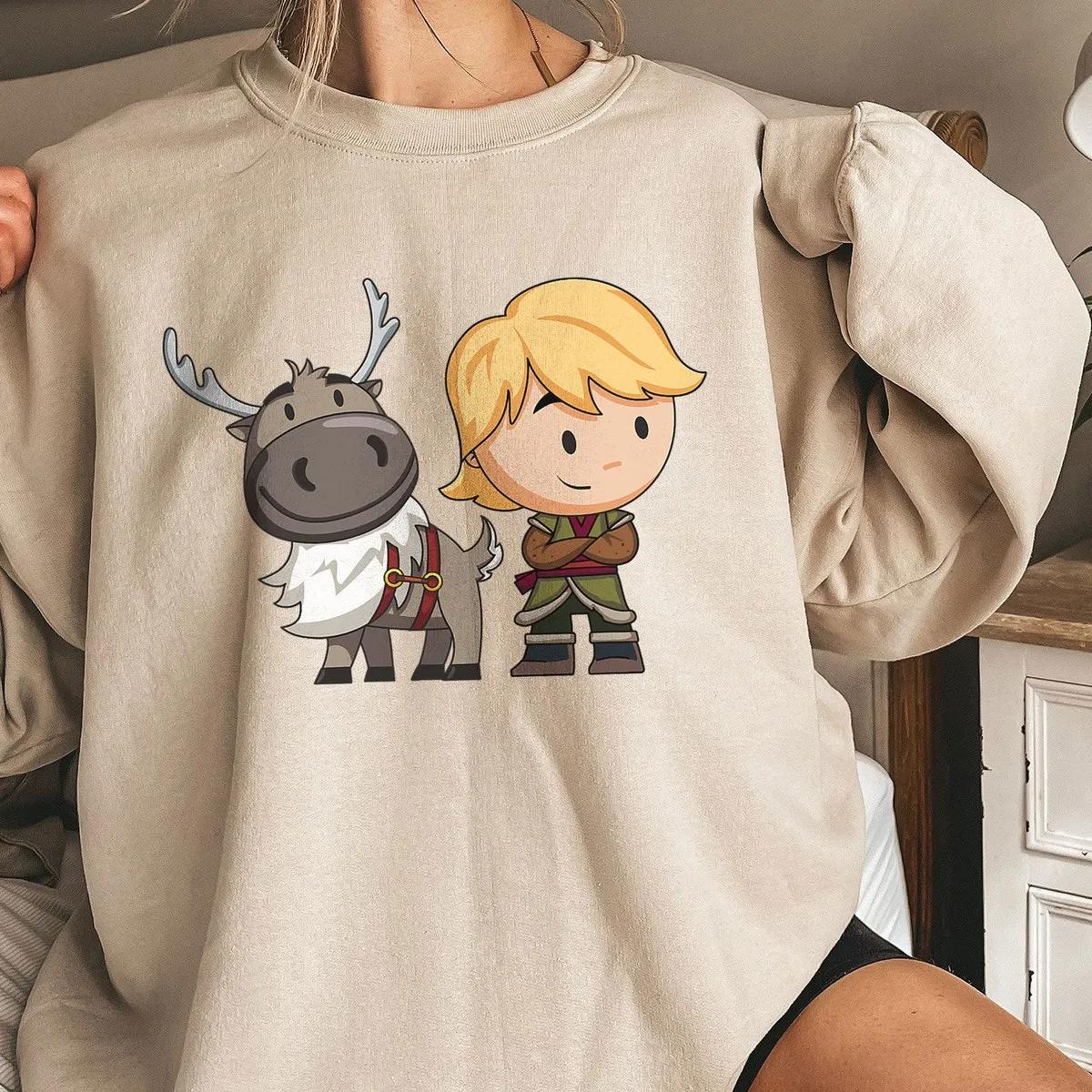 Frozen 2 Sven and Kristoff Chibi Art Shirt 2