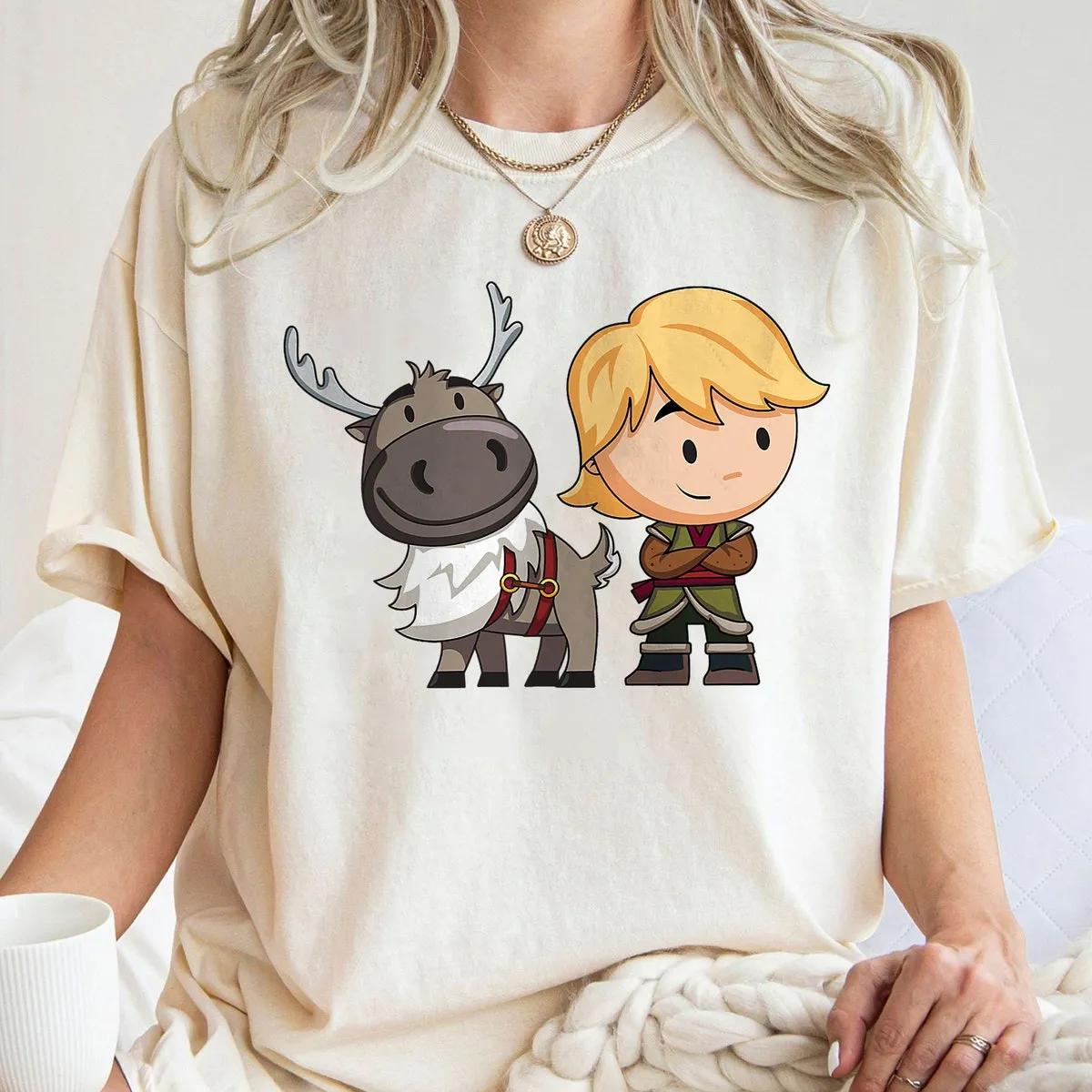 Frozen 2 Sven and Kristoff Chibi Art Shirt 3