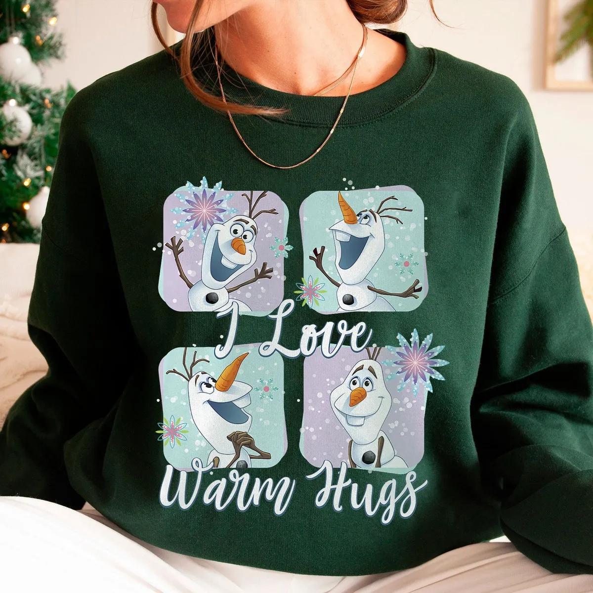 Frozen Olaf Love Warm Hugs Disney Shirt 6 1