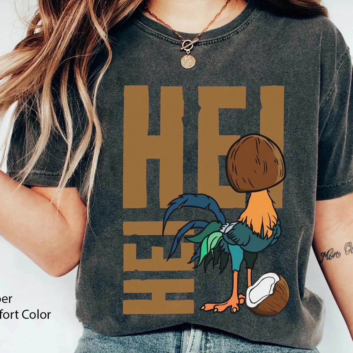 Funny Hei Hei Chicken Shirt Disney Moana Tee 3 1