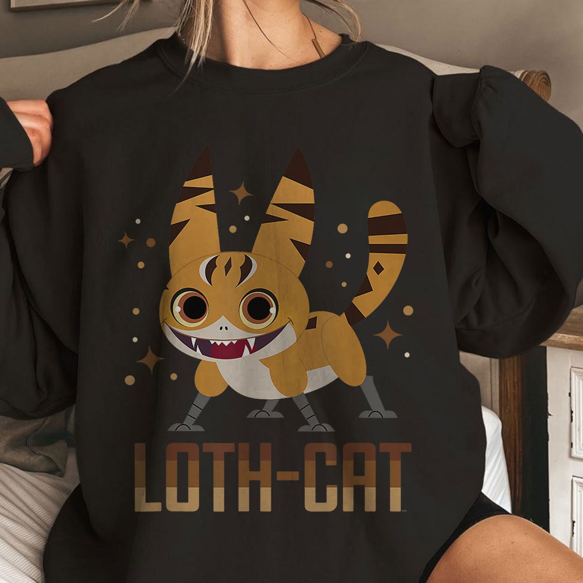 Galaxy of Creatures Galactic Pals Happy Loth Cat Shirt 3 1