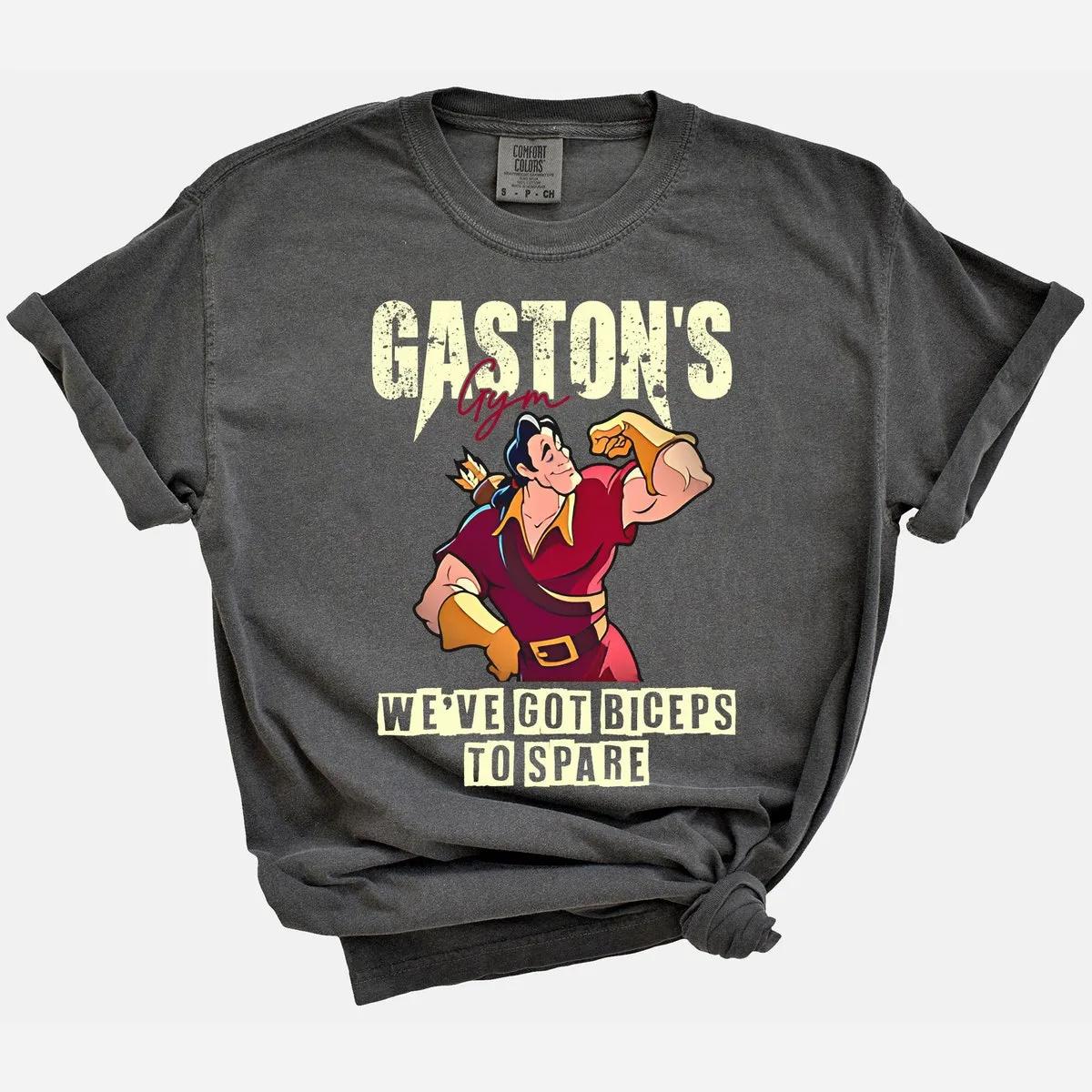 Gastons Gym Weve Got Biceps To Spare Retro Beauty And The Beast Shirt 5