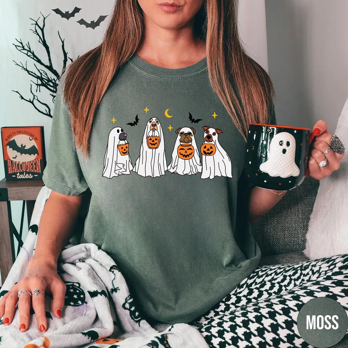 Ghost Dog Halloween Shirt 3