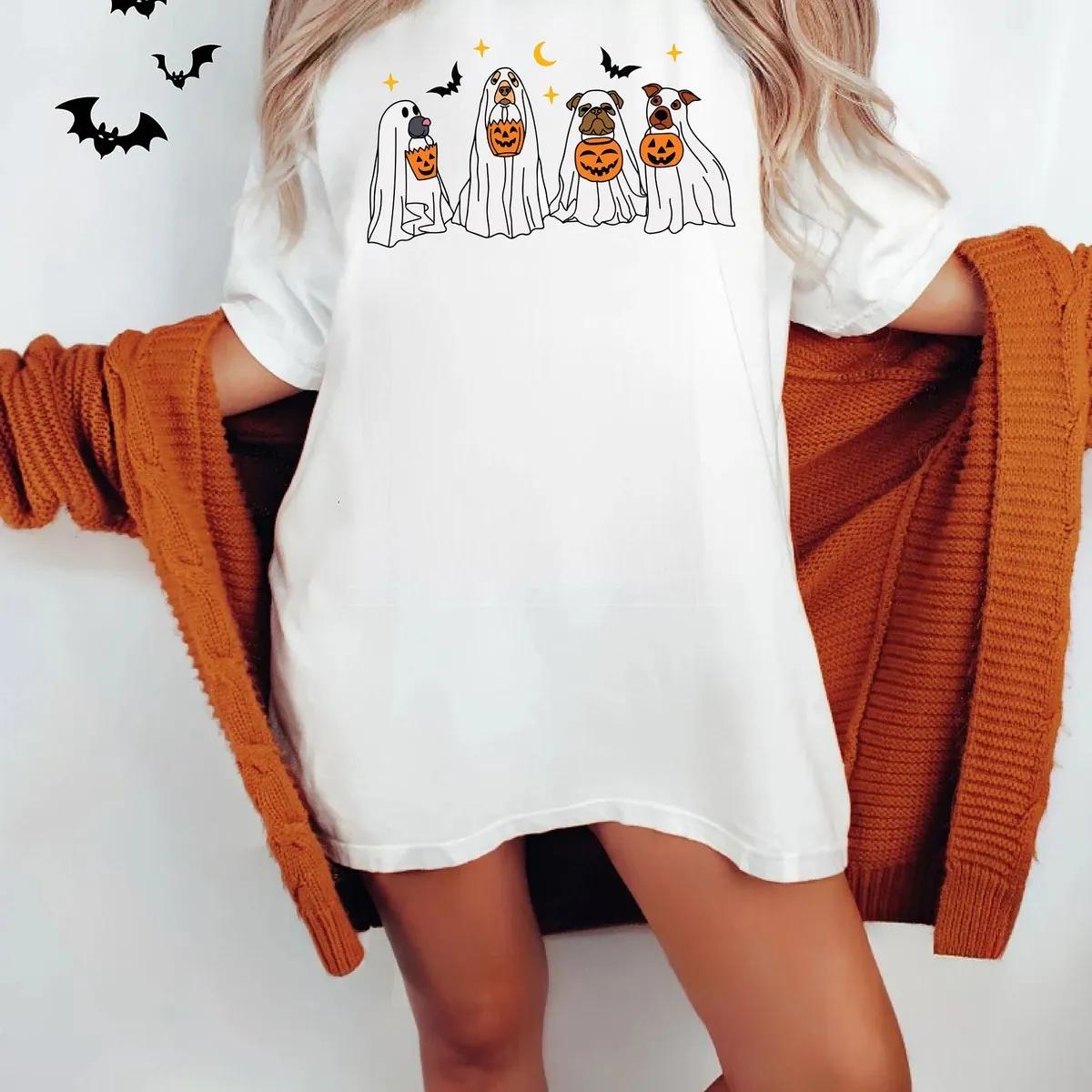 Ghost Dog Halloween Shirt 5