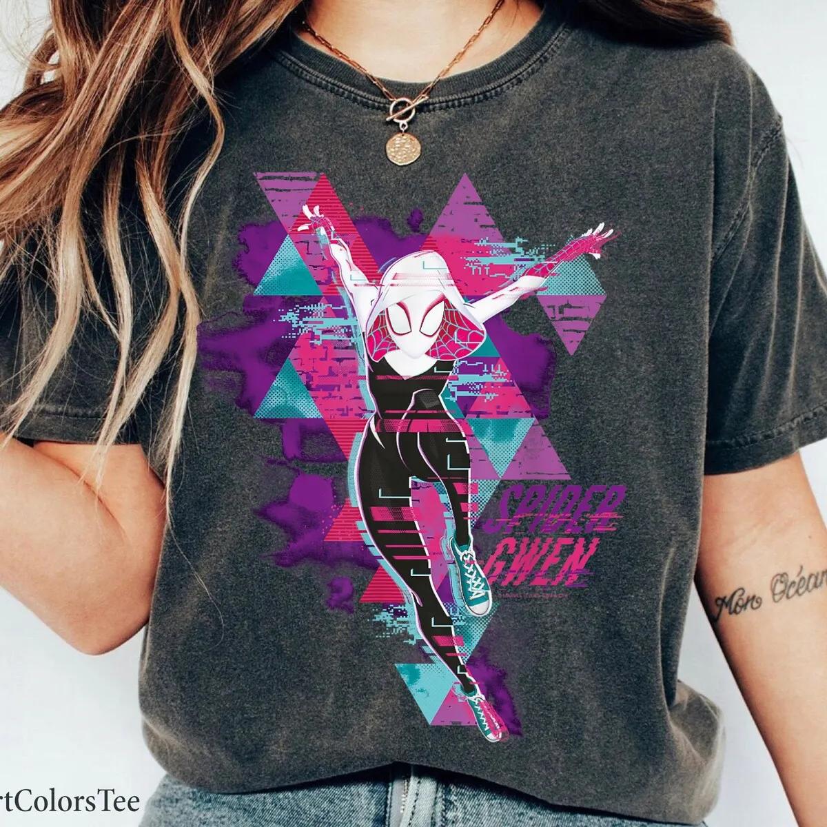 Gwen Glitch Spider Man Across the Spider Verse Shirt 1