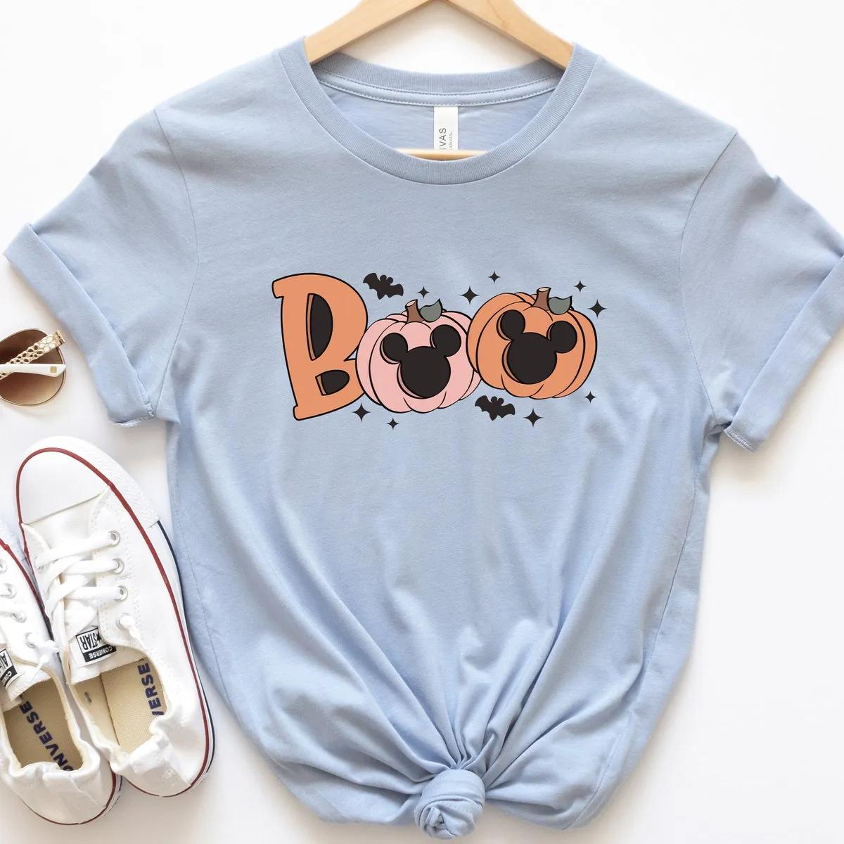 Halloween Boo Mickey Pumpkin Shirt 3