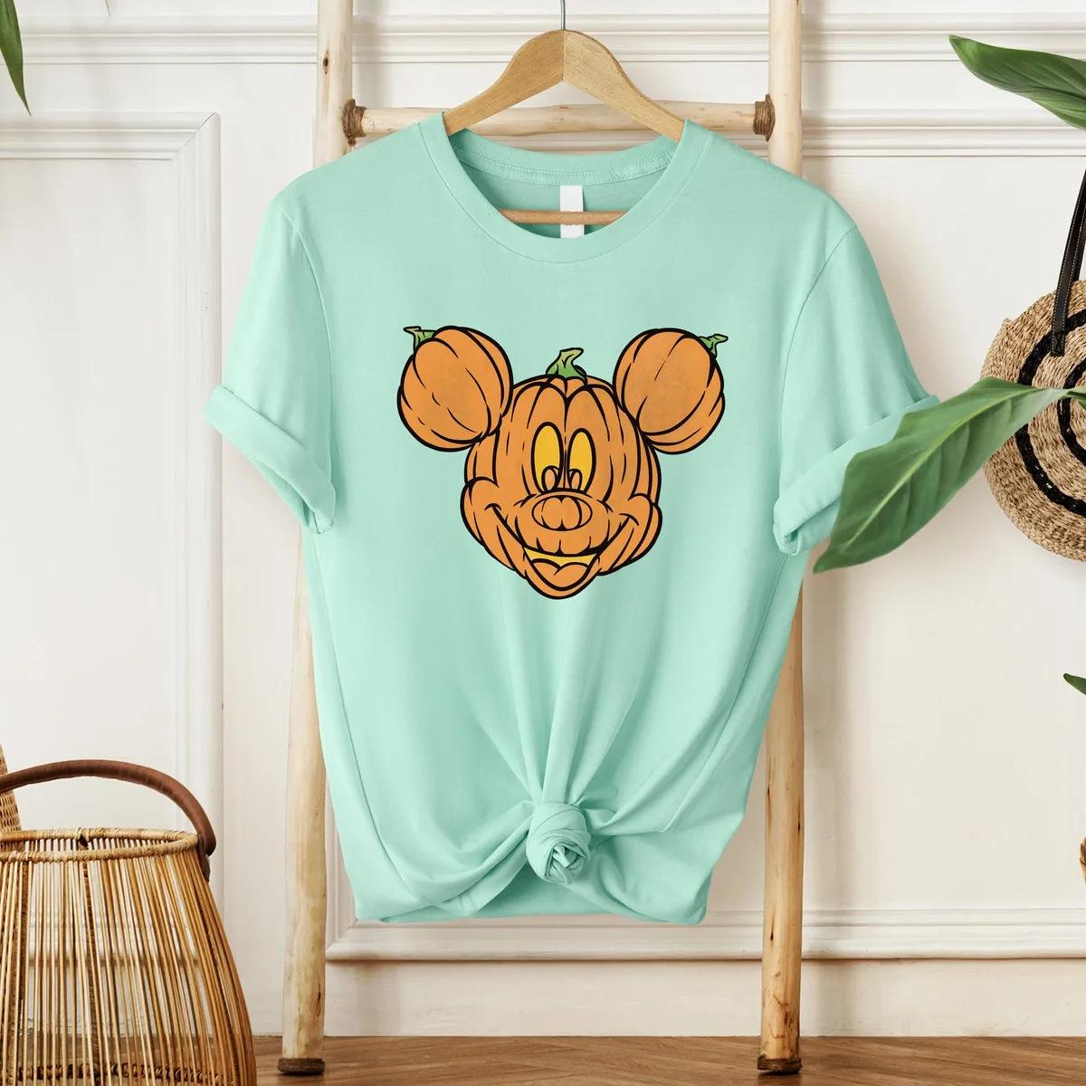 Halloween Mickey Pumpkin Head Shirt 2