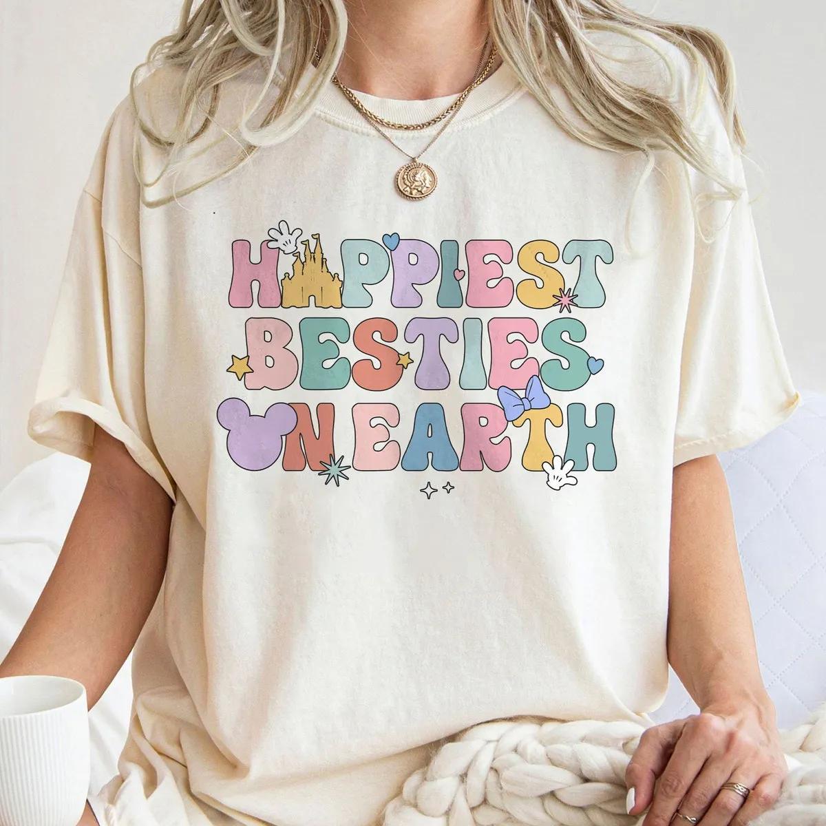 Happiest Besties On Earth 70s Groovy Shirt 1 1