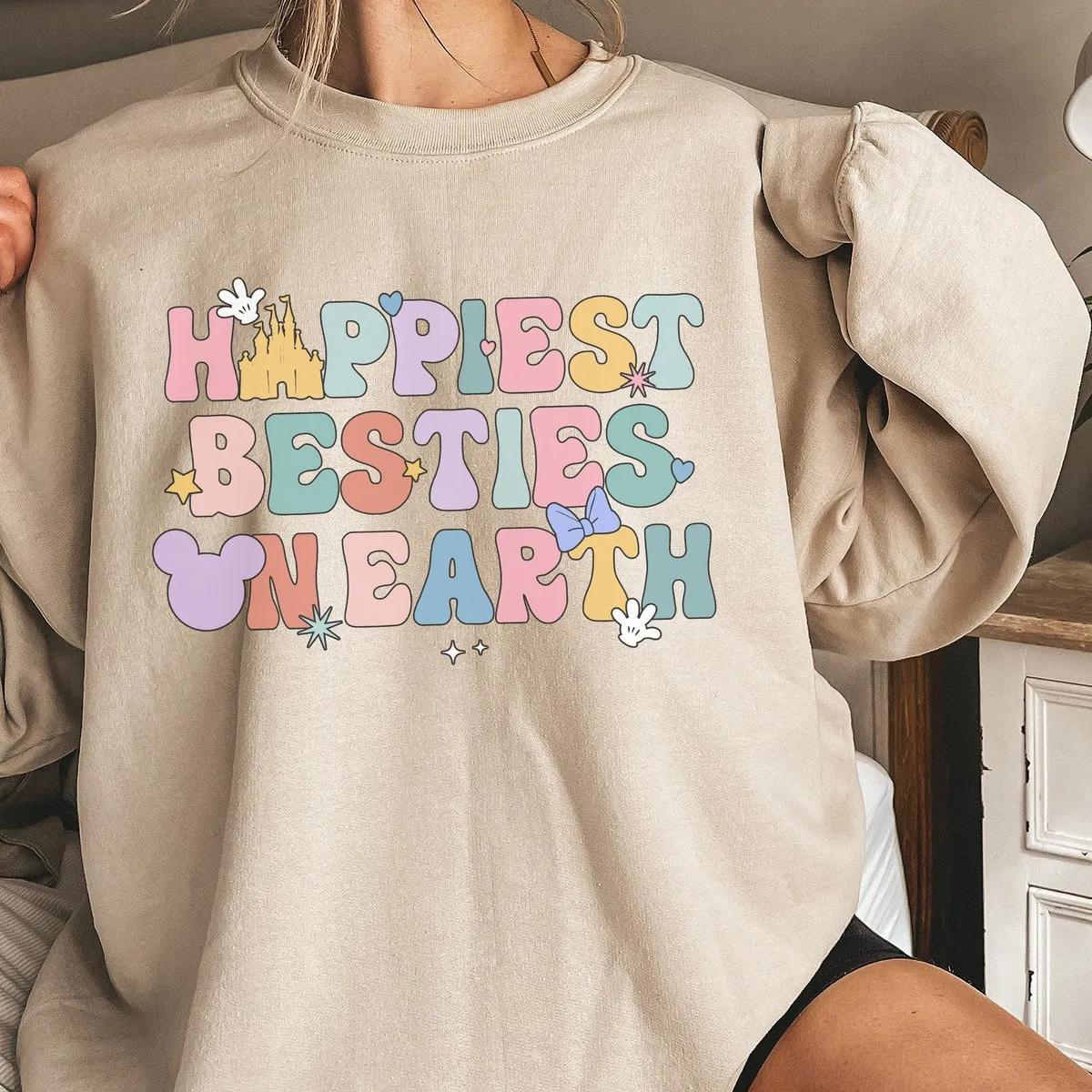 Happiest Besties On Earth 70s Groovy Shirt 3 1