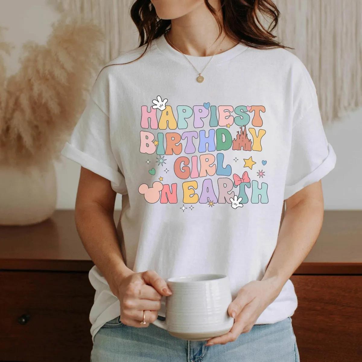 Happiest Birthday Girl On Earth Shirt 70s Groovy Shirt 2