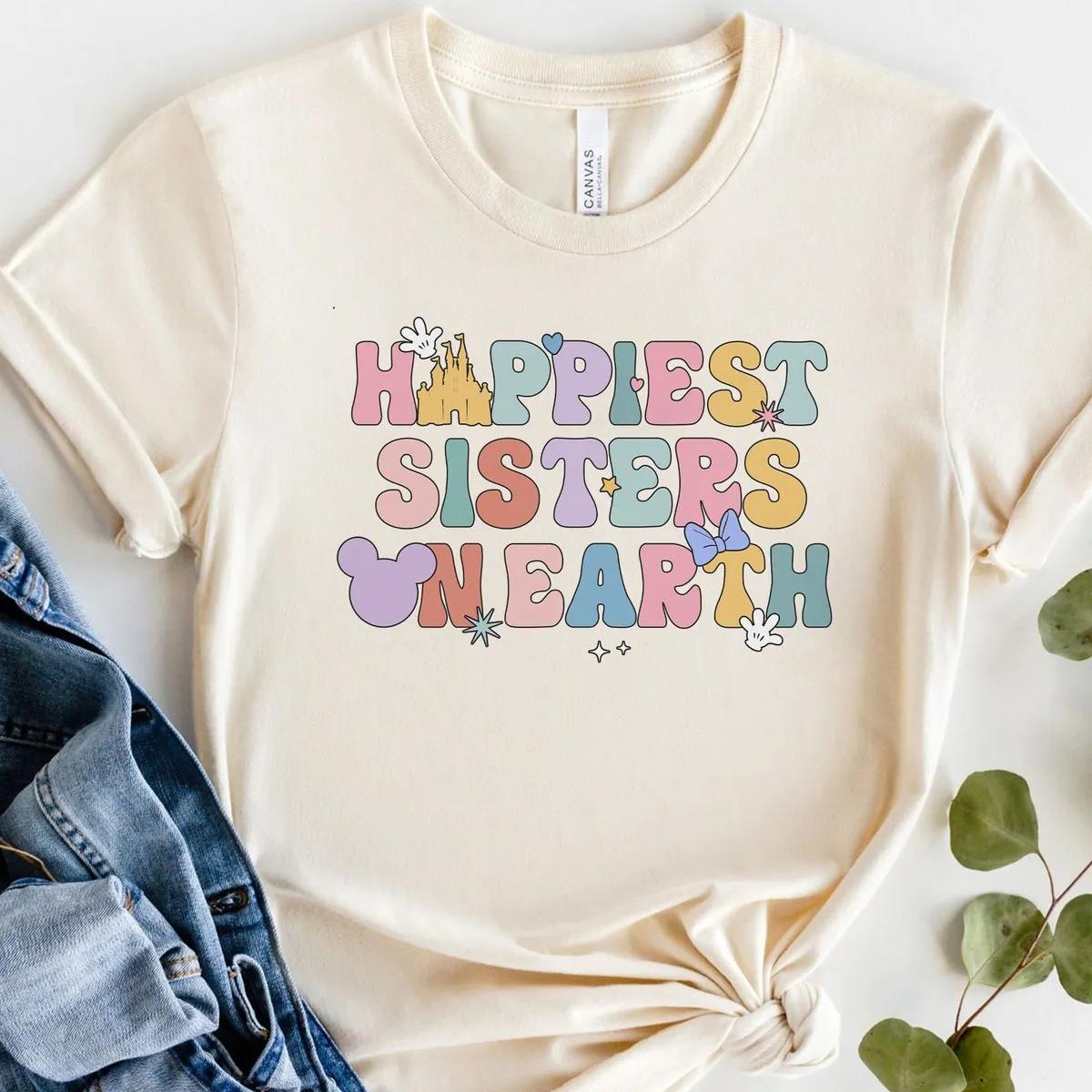 Happiest Sister On Earth 70s Groovy Shirt 5