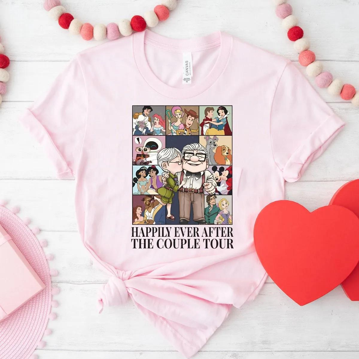 Happily Ever After The Couple Disney Honeymoon Shirt 3