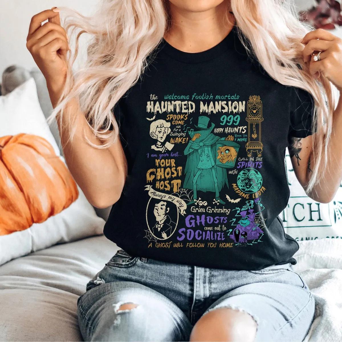 Haunted Mansion Hitchhiking Ghosts Disney Shirt 2 1