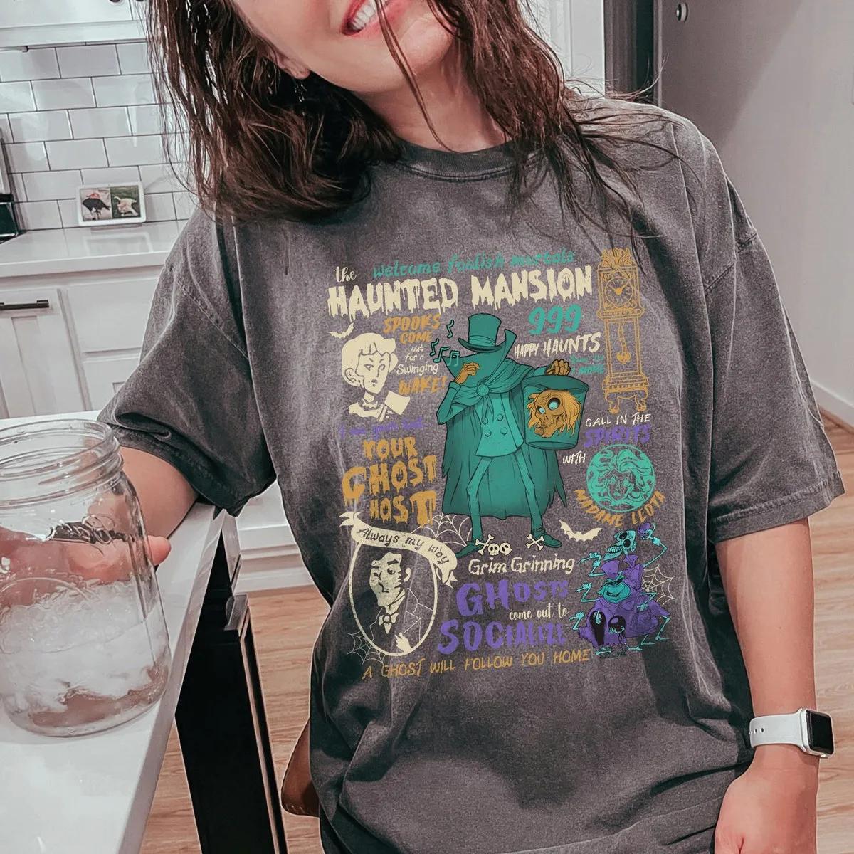 Haunted Mansion Hitchhiking Ghosts Disney Shirt 4 1