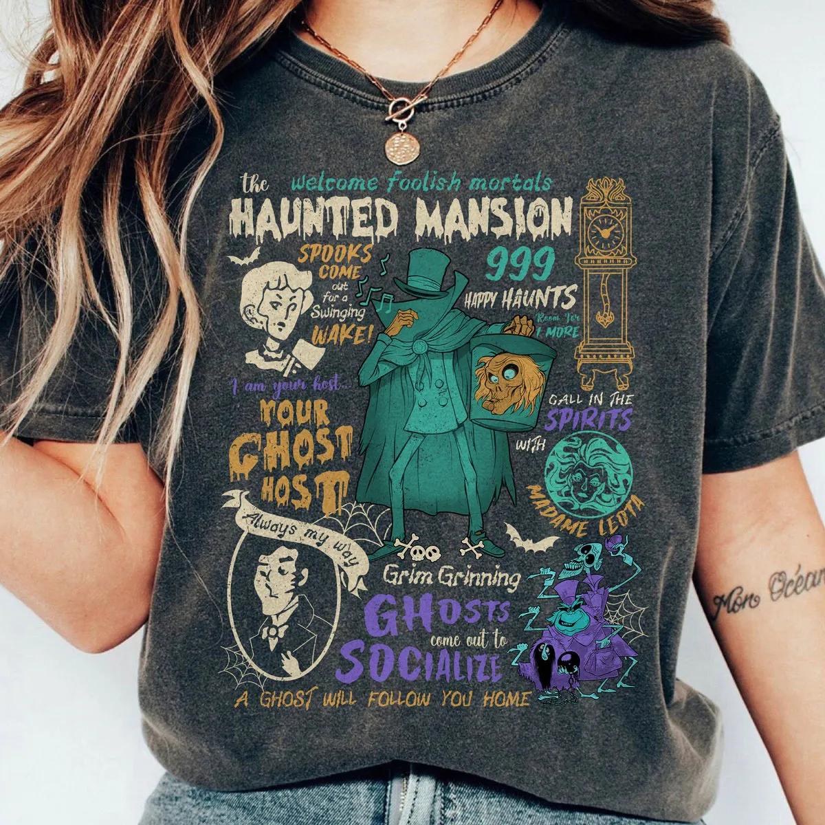 Haunted Mansion Hitchhiking Ghosts Disney Shirt 5 1