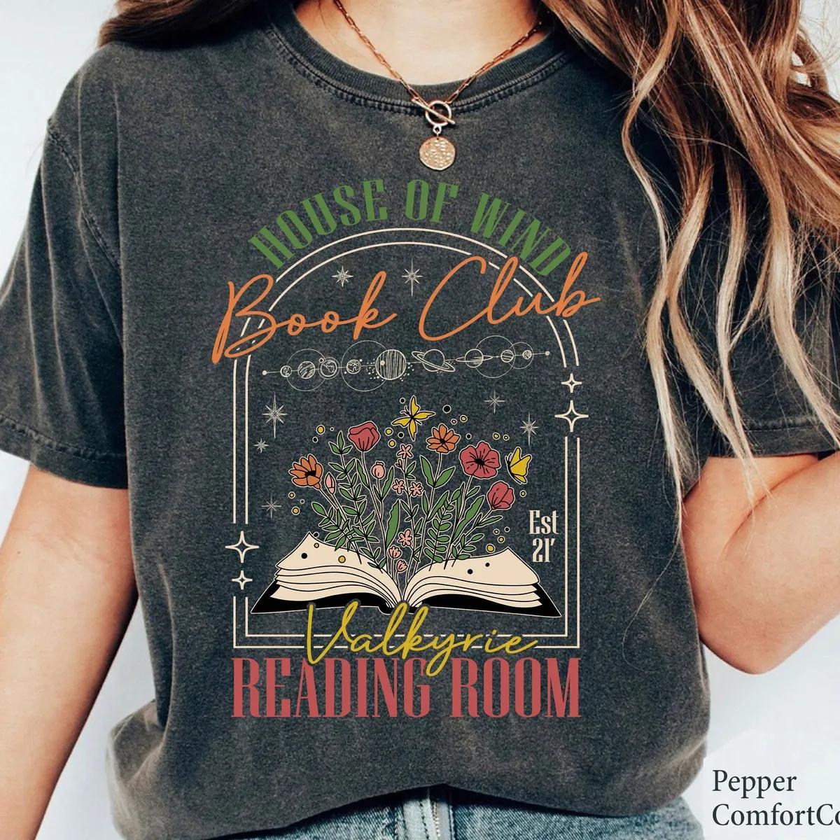 House Of Wind Book Club Valkyrie Reading Room Est 21 Shirt 1 1