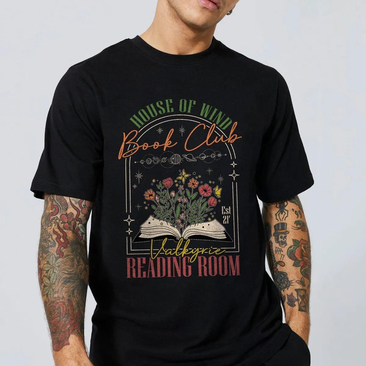 House Of Wind Book Club Valkyrie Reading Room Est 21 Shirt 2 1