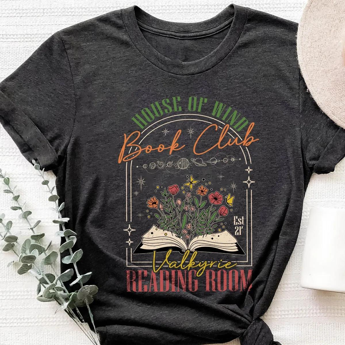 House Of Wind Book Club Valkyrie Reading Room Est 21 Shirt 5 1