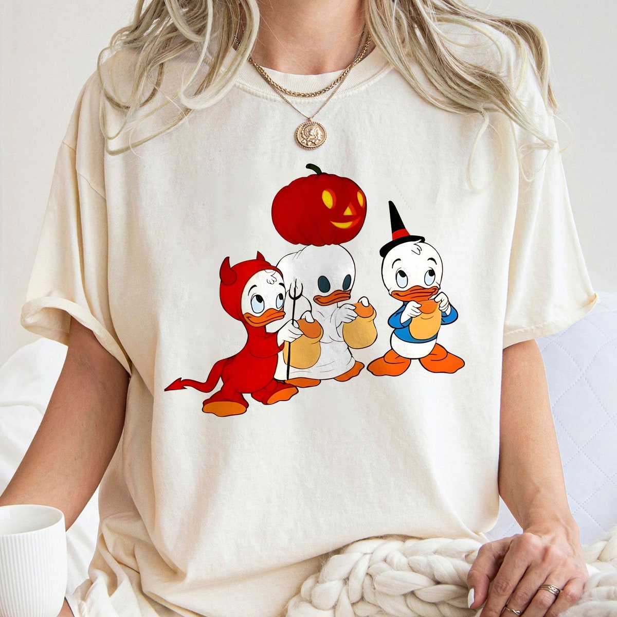 Huey Dewey And Louie Donald Ducks Nephews Halloween Shirt 1 1