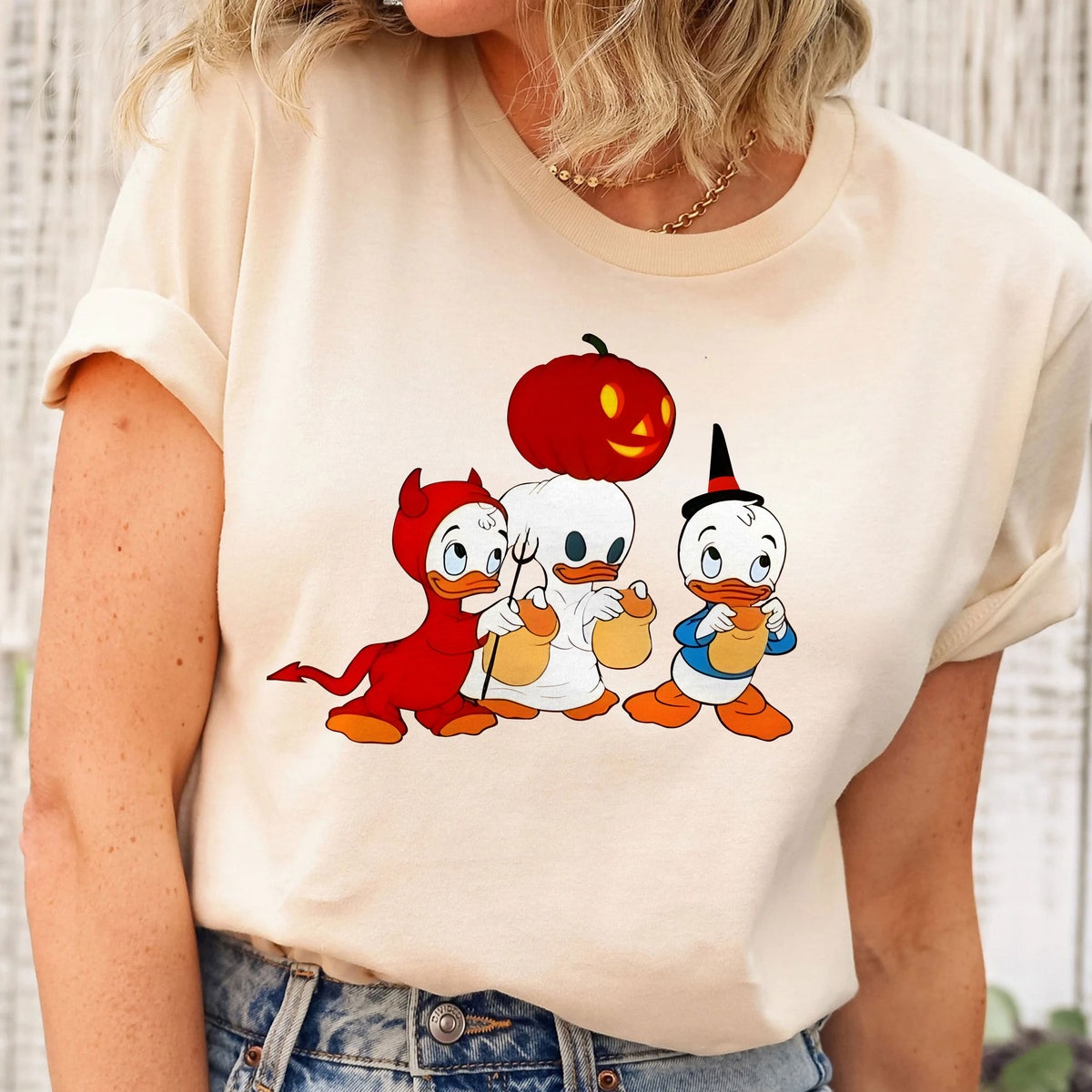 Huey Dewey And Louie Donald Ducks Nephews Halloween Shirt 3 1