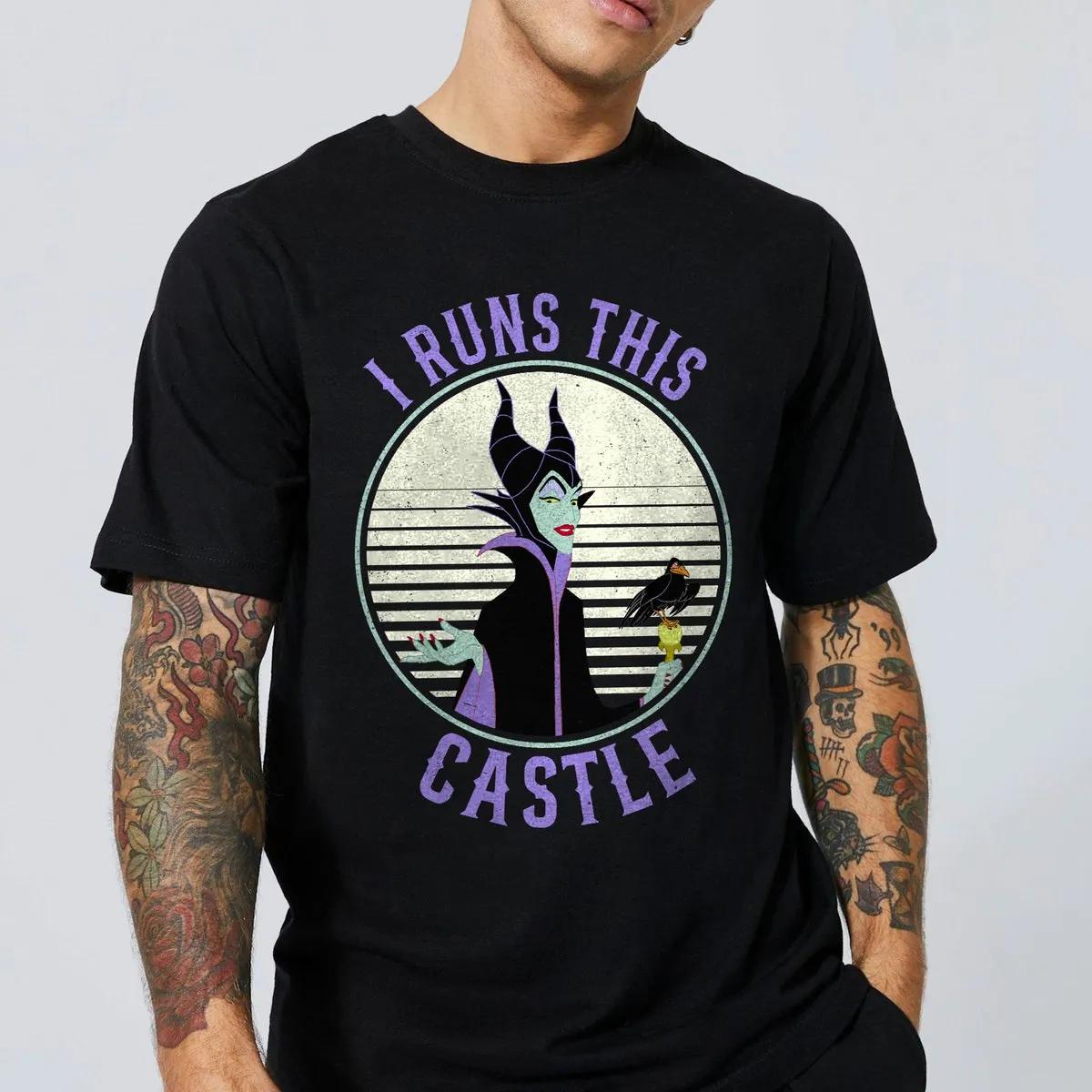 I Runs This Castle Villains Sleeping Beauty Maleficent Shirt 3