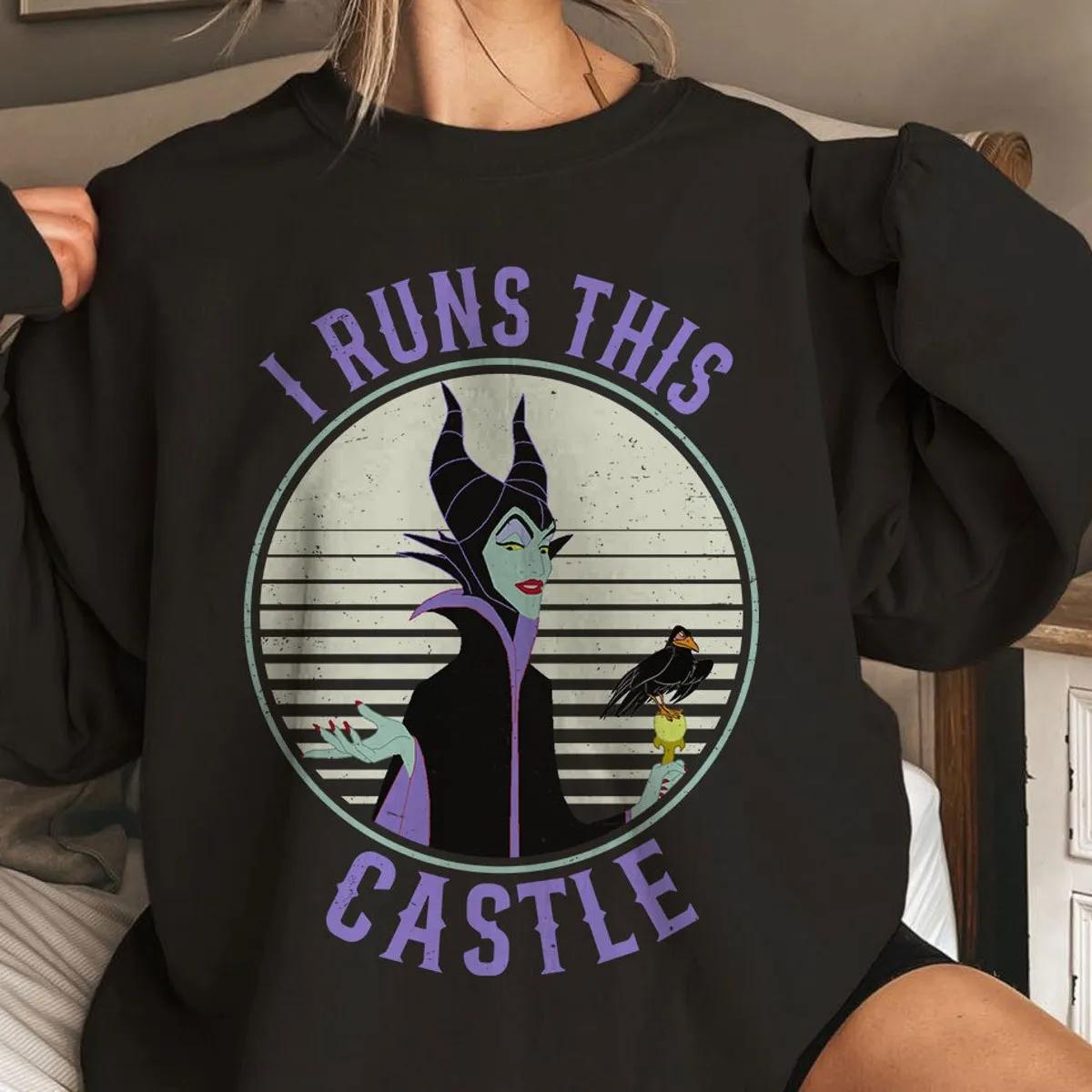 I Runs This Castle Villains Sleeping Beauty Maleficent Shirt 5