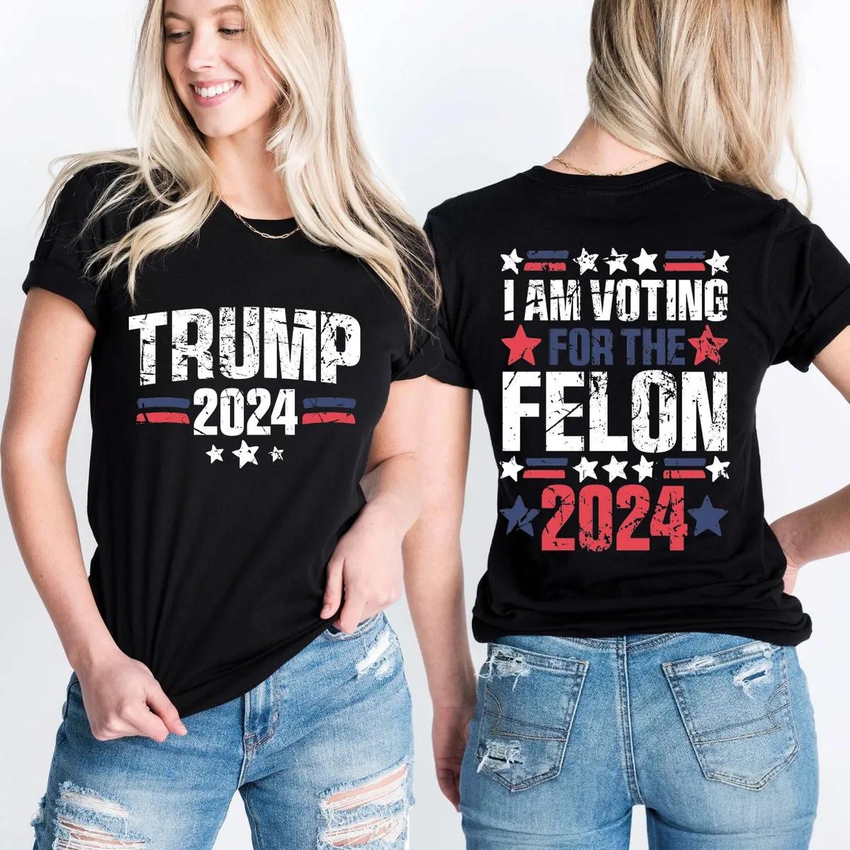 Im Voting for the Felon Shirt Trump 2024 Election Tee 1 1