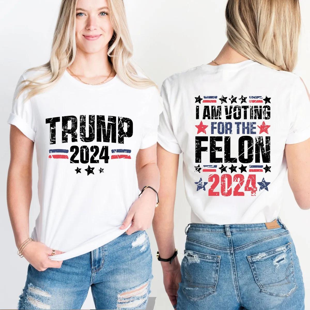 Im Voting for the Felon Shirt Trump 2024 Election Tee 2 1