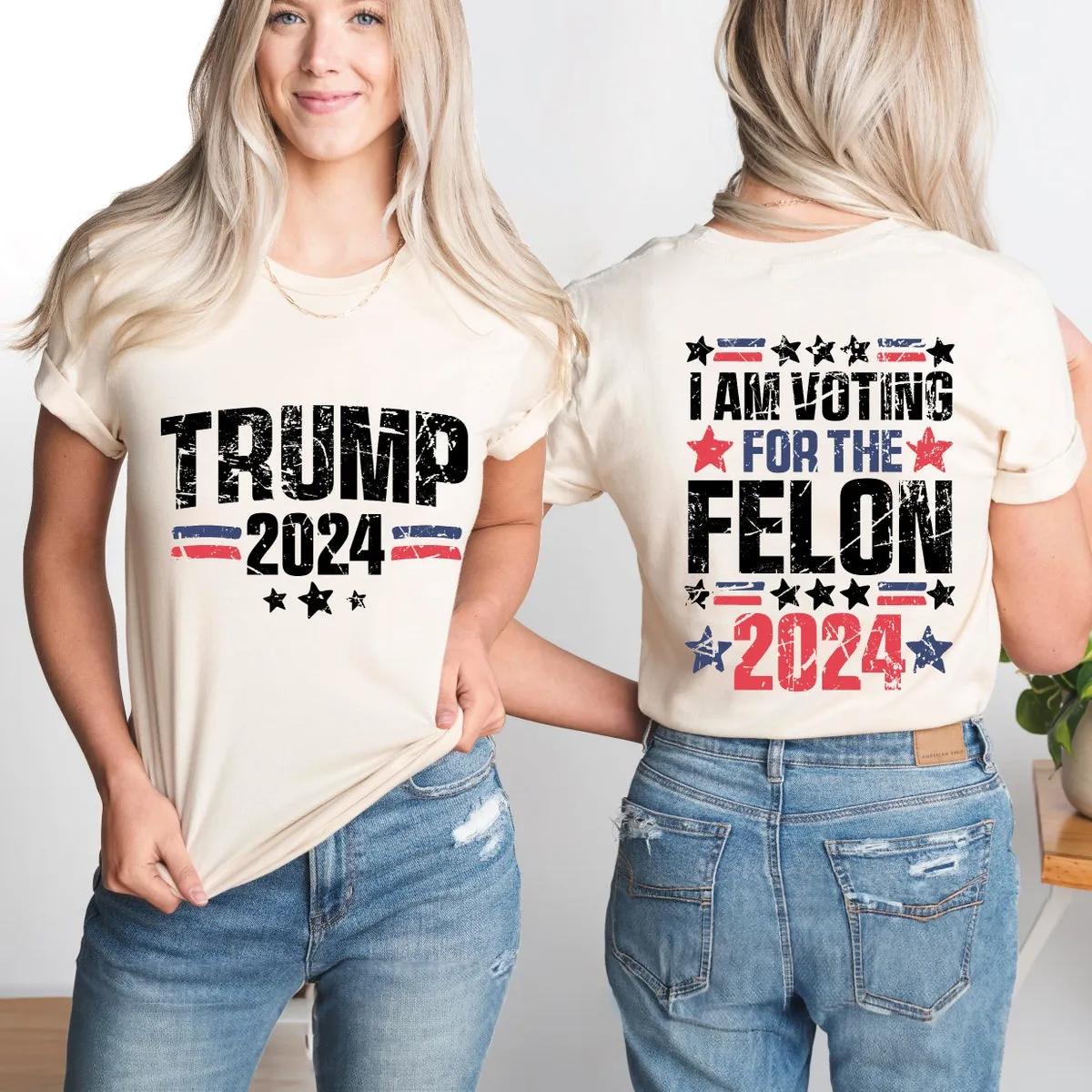 Im Voting for the Felon Shirt Trump 2024 Election Tee 3 1